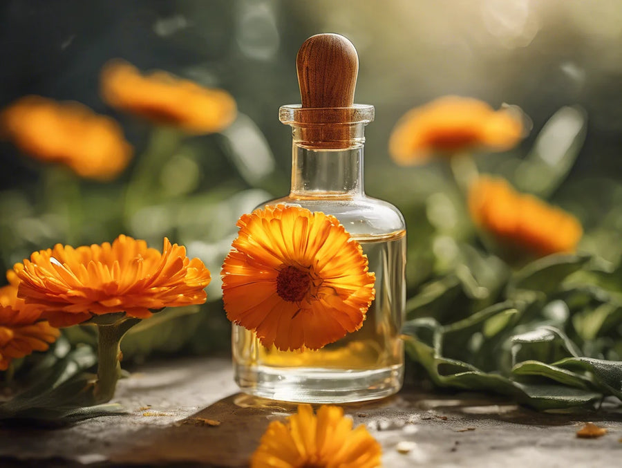 Hoe de helende werking van calendula olie de huid helpt