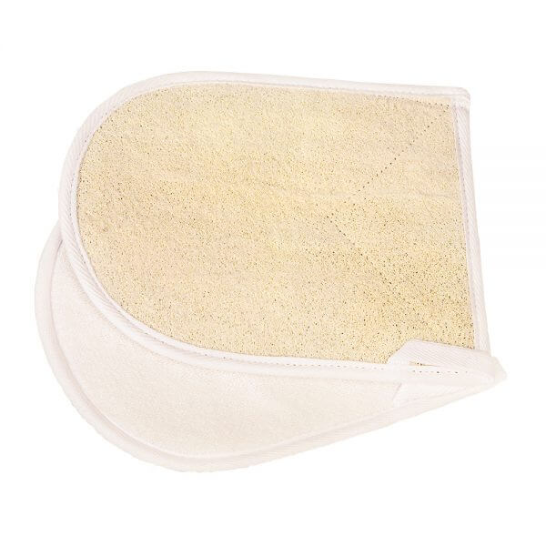 loofah handschoen